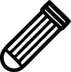 Simple line art icon of a pencil emphasizing writing creativity and education essentials for design projects