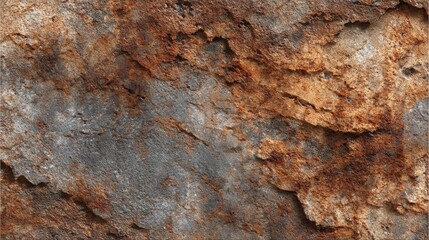 Obraz premium Captivating textured background of weathered stone with rich earthy hues and rugged detail, perfect for nature or industrial themes.