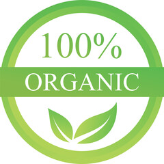 Organic logo green icon