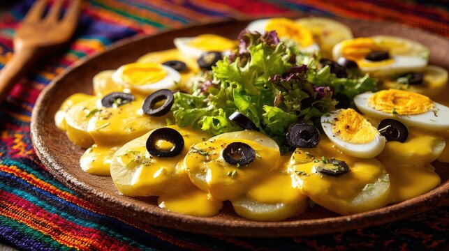 Papa a la Huanca&iacute;na, Peruvian Papa a la Huanca&iacute;na, Peruvian Cuisine