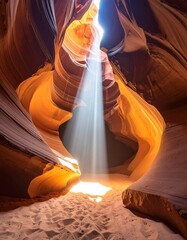 Sunbeam in Antelope Canyon