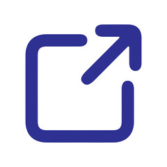 New Window Arrow Symbol. Vector illustration eps 10