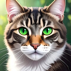 Close-up portrait of a cat