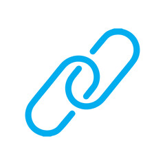 Obraz premium Simple Chain Link Icon. Vector illustration eps 10