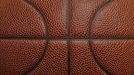 Fototapeta premium Close up of an orange basketball with visible pebbled leather texture