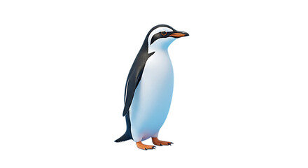 Fototapeta premium Cute penguin isolated on white background