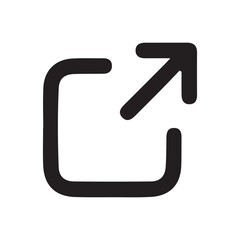 External Link Icon. Vector illustration eps 10
