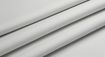 Obraz premium Smooth white fabric texture background with folds and diagonal lines