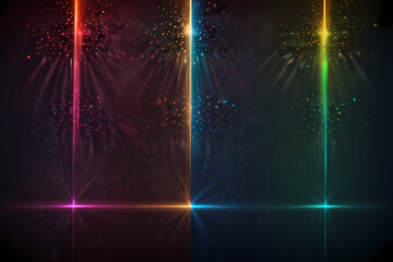 Abstract background with dotted laser light effects.