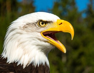 Fototapeta premium Close-up of an eagle's head