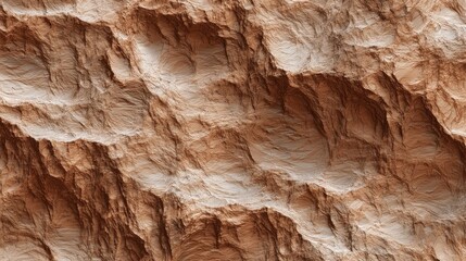 Seamless Martian Canyon Wall Texture with Flowing Sedimentary Layers and Earth Tones