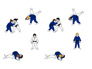 柔道イラスト