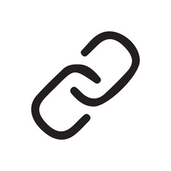 Simple Chain Link Icon. Vector illustration eps 10
