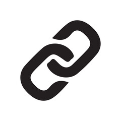 Simple Chain Link Icon. Vector illustration eps 10