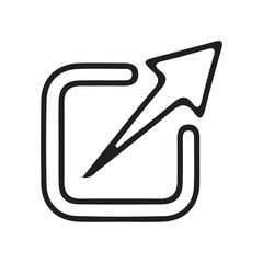 External Link Icon. Vector illustration eps 10