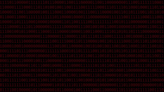 Binary Code on Black Digital Background. Rows of ones and zeros in a binary pattern create a digital data backdrop, symbolizing coding and information processing