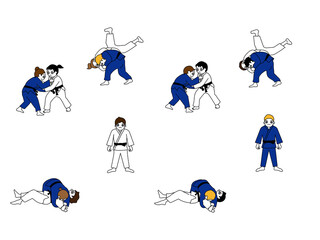 柔道イラスト