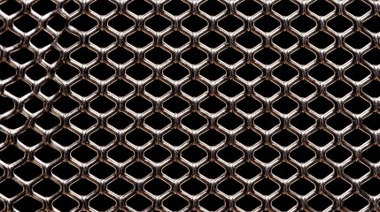 Close Up of Metallic Microphone Grill Mesh Seamless Texture