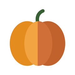 Pumpkin isolated on white background.