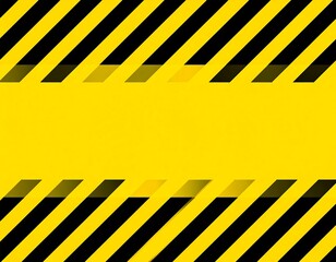 Abstract image of diagonal black and yellow stripes framing a solid yellow center