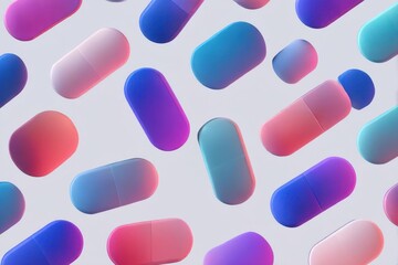 abstract background of colorful pills