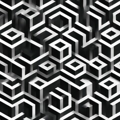 black and white seamless pattern
