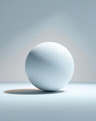 white sphere on a white background