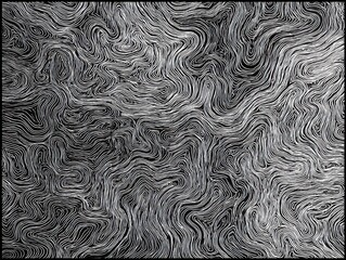 Swirling abstract design: A captivating abstract design, a mesmerizing display of swirling lines and textures in shades of gray, creating a sense of depth and movement.