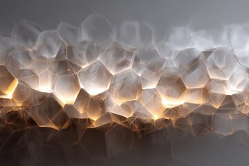 Abstract Hexagon Pattern: A mesmerizing shot of an abstract pattern, showcasing an array of interconnected hexagonal shapes in soft focus.