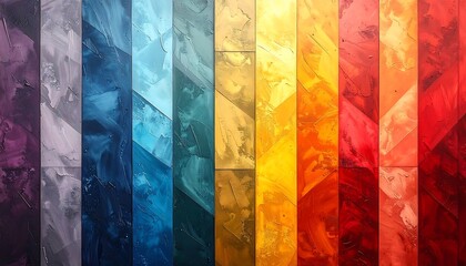 Colorful abstract art panel
