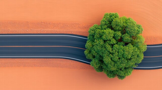 Train Environmental Sustainability Aerial view of a hyperloop track seamlessly blending into the natural environment, minimal disruption.