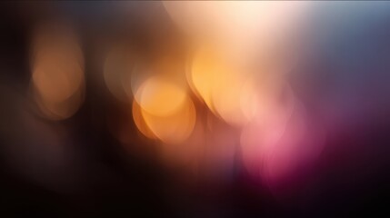 Abstract Bokeh: An artistic bokeh effect, blurring points of light into an evocative display of color and form, igniting a sense of wonder.
