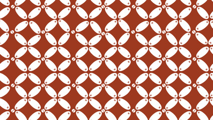 a classic batik motif from Yogyakarta that is oval in shape and arranged symmetrically like a sugar palm fruit or lotus flower