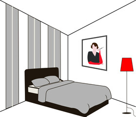 1920s Art Deco bedroom