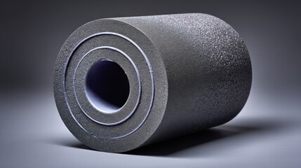 Gray foam yoga wheel supportive and calming for stretch class promotions