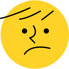 Round Abstract Comic Faces