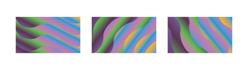 Plum Green Cyan Amber Gradient Wave Backgrounds with Vibrant Spectrum Flow for Modern Digital Creativity