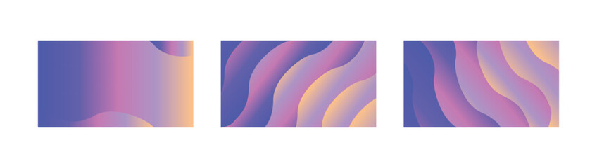 Purple Pink Peach Gradient Stripe Backgrounds with Soft Pastel Flow and Elegant Futuristic Minimal Design
