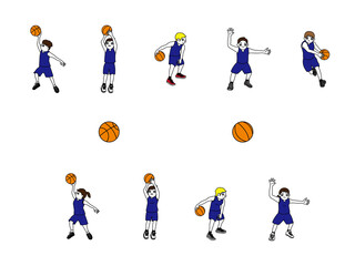 バスケットボールイラスト