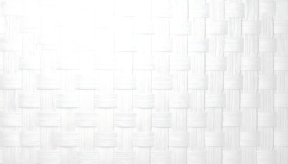 Close-up of a white woven texture with repeating geometric pattern