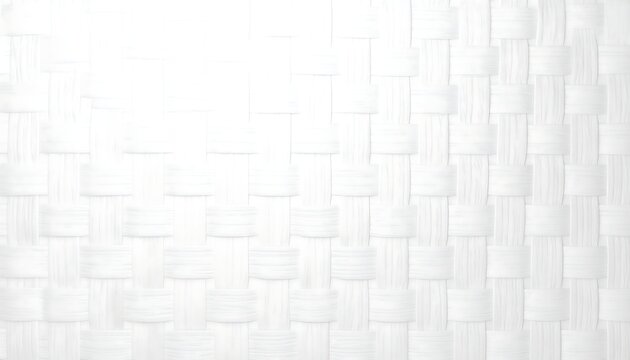 Close-up of a white woven texture with repeating geometric pattern - Powered by Adobe