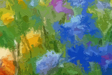 Fototapeta premium Various oil paintings, flowers, roses, peonies, tulips, chrysanthemums, landscapes, forests, and mountainous areas