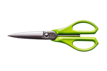 Lime Green Kitchen Scissors with Stainless Steel Blades