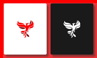 Fire Phoenix Gradient Logo