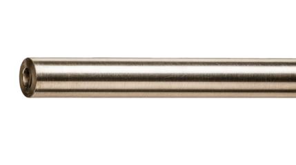 Close Up Metallic Rod Against Black Background