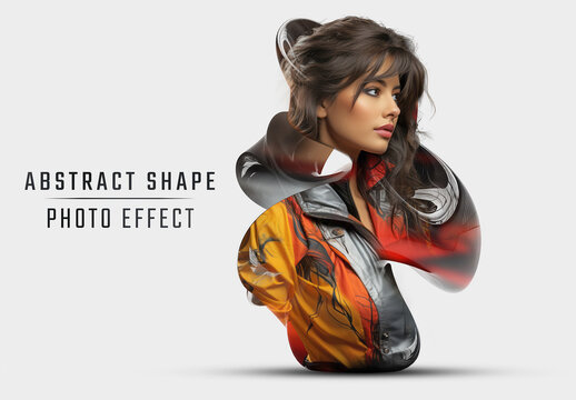 Abstract Shape Dispersion Photo Effect Mockup