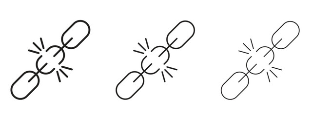 Weakness icon for web. simple element illustration with editable strokes