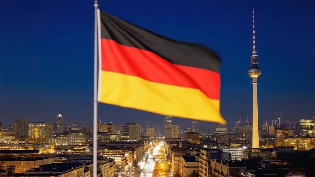 waving germany flag