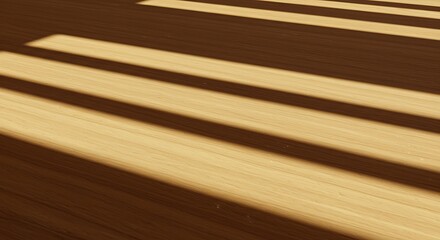 Sunlight shadows on floor