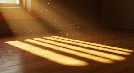 Sunlight streaks through window